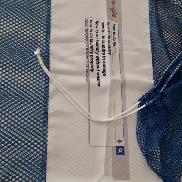 Google How To Do Laundry Bag  - Large mesh drawstring - Picture 4 of 5
